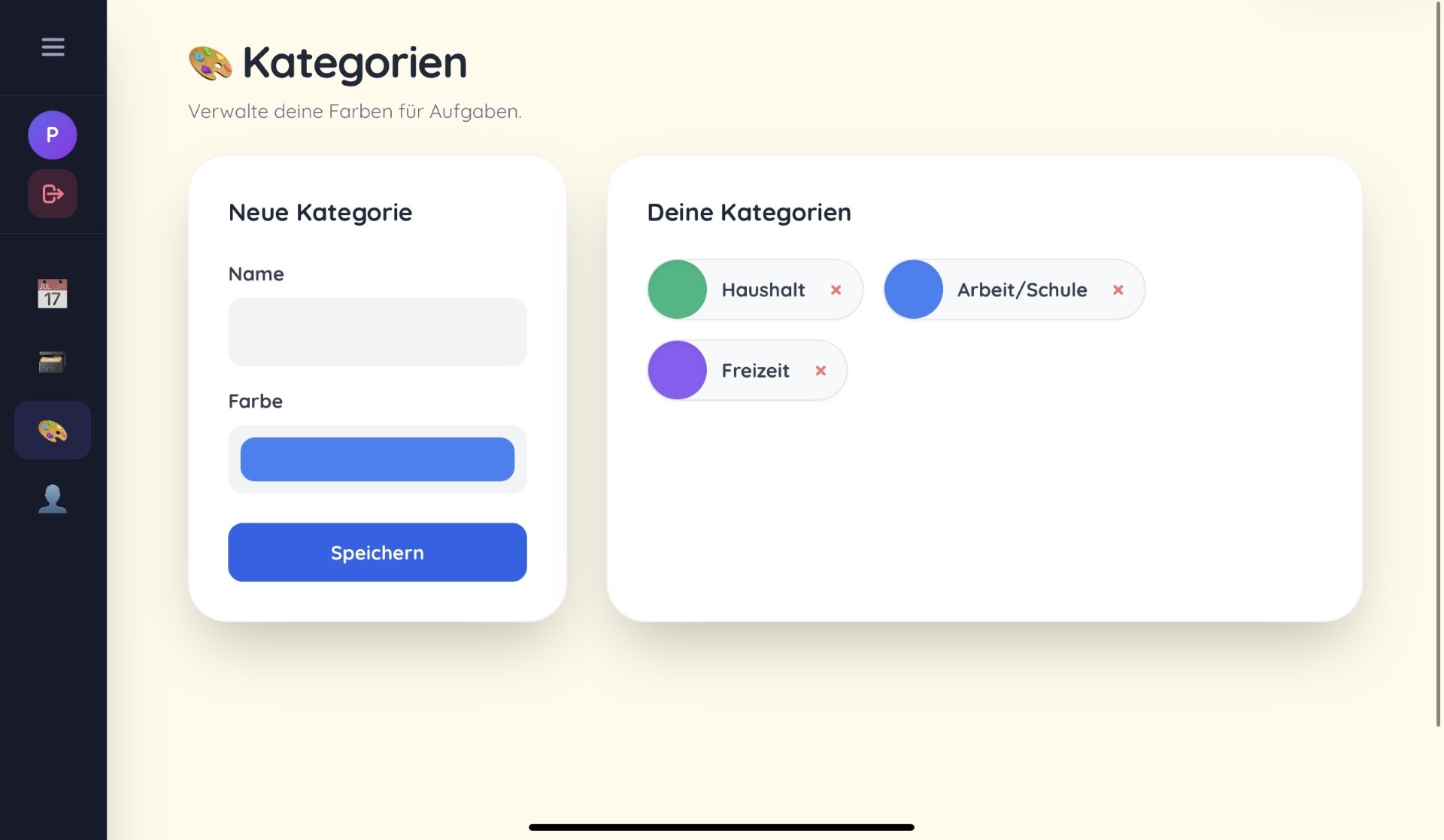 L4ZY Kategorien und Farbcodierung – Klare visuelle Orientierung für Morgen-, Schul- und Abendroutinen